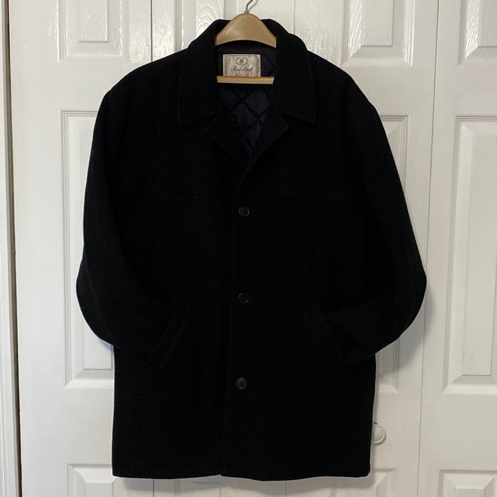 Bow Street Station Mens Peacoat